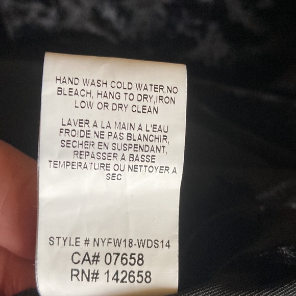 NWOT TROVARE’ bl velour crushed dress w/ gold clasp on waist. Chic. Medium. - Picture 8 of 10